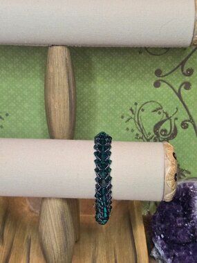 Handmade Japanese Seed Bead/Swarovski Crystal Bracelet